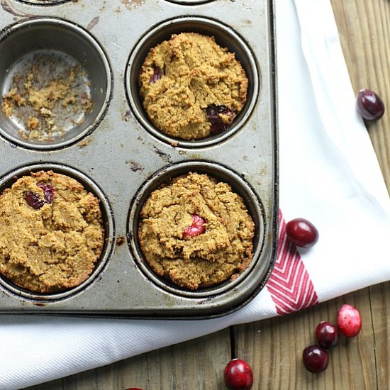 Gingerbread Cranberry Muffins