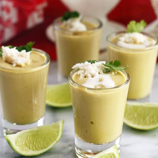 Chilled Avocado Soup Shooters