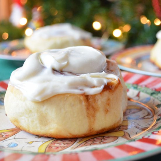 Glazed Buttermilk Cinnamon Rolls