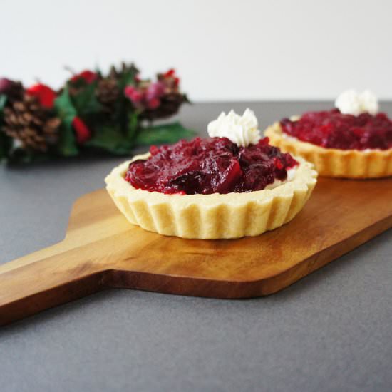 Cranberry Mascarpone Tarts