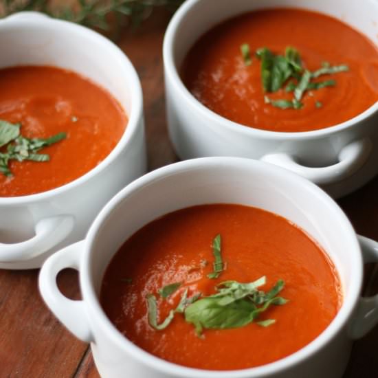 Roasted Red Pepper & Tomato Soup