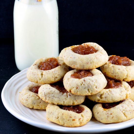 Vegan Thumbprint cookies