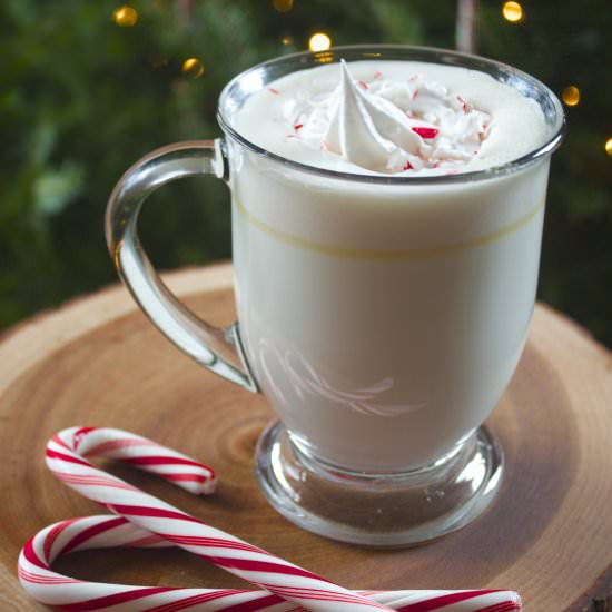 Peppermint White Hot Chocolate