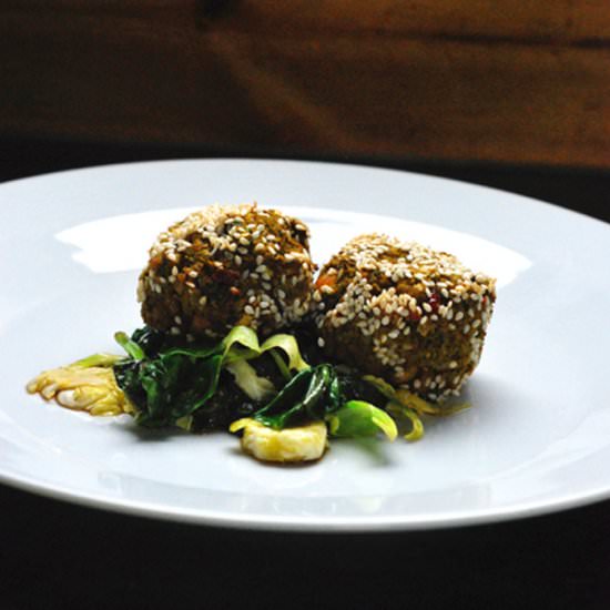 Kabocha Squash and Nut Balls