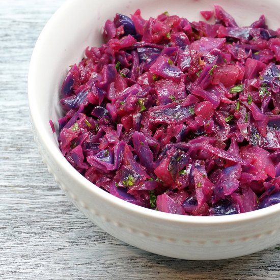 Sweet & Sour Red Cabbage