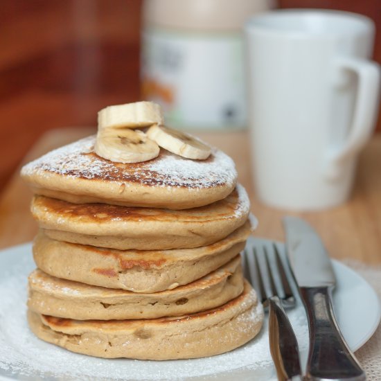 Gluten Free Oat Flour Pancakes