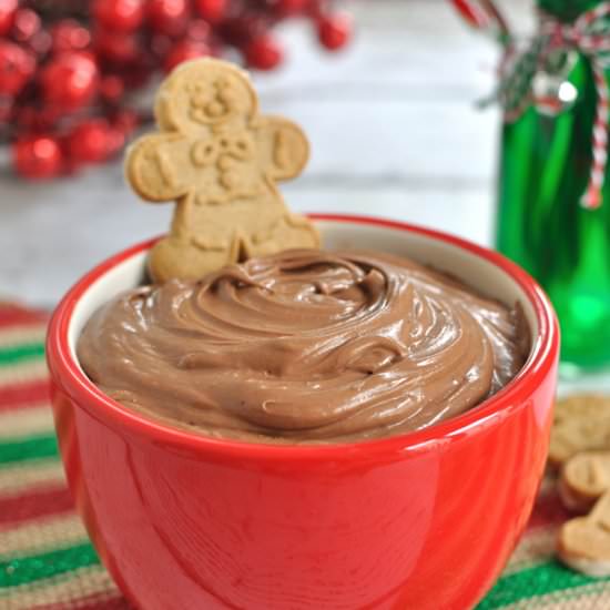 Chocolate Eggnog Dip