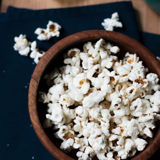 Homemade Stovetop Popcorn