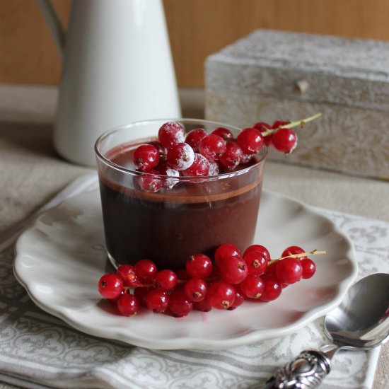 Cocoa panna cotta