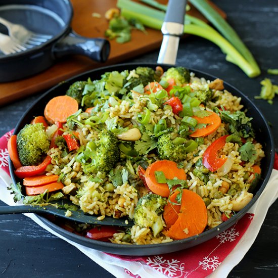 Thai Green Curry Fried Rice