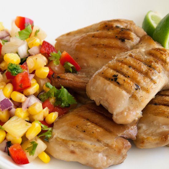 Chicken with Pineapple Salsa