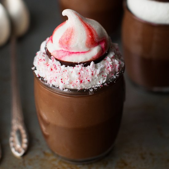 Chocolate Peppermint Pots de Creme