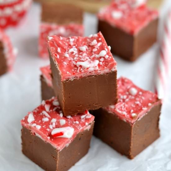 Peppermint Mocha Fudge