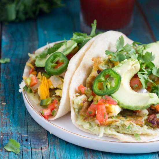 Avocado Latkes Breakfast Taco