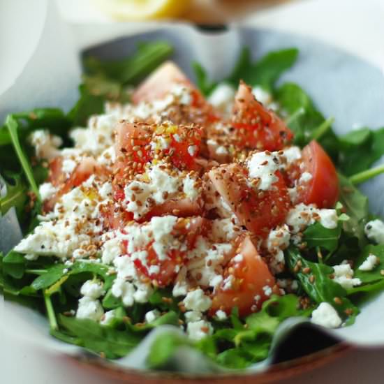 Rocket salad with feta