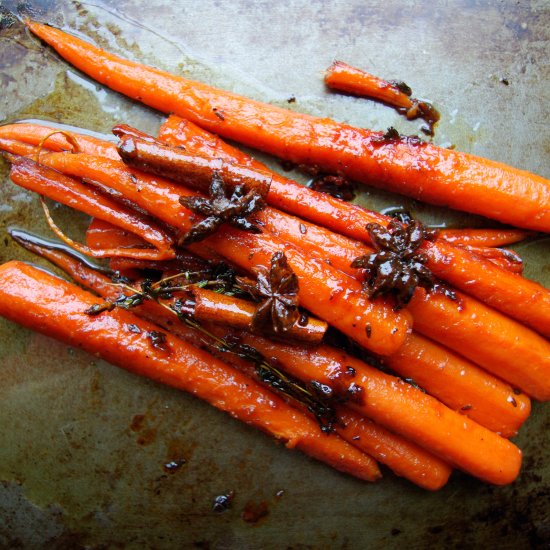 Glazed Carrots with Star Anise