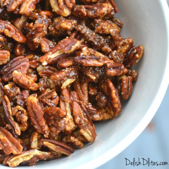 Cinnamon Sugar Candied Pecans