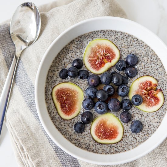 Fig & Blueberry Chia Pudding