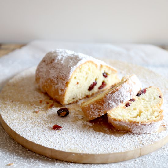 Stollen with Dried Cranberries