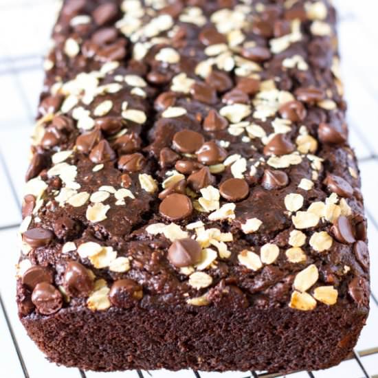 Chocolate Oatmeal Banana Bread