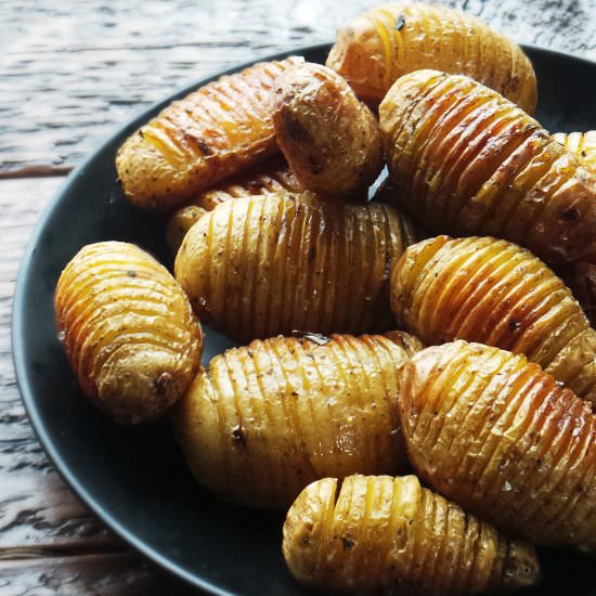 Mini Hassleback Potatoes