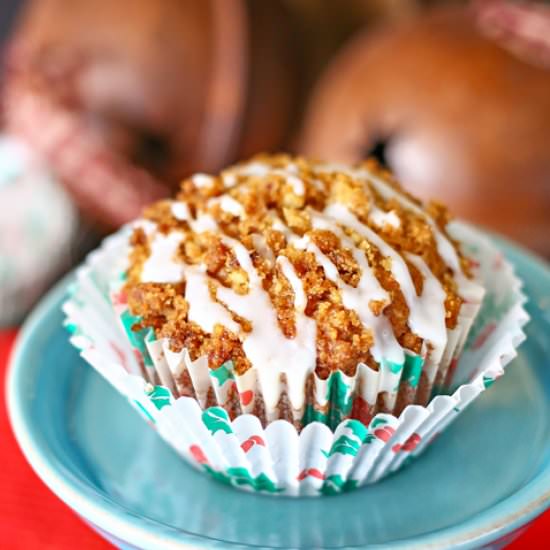 Gingerbread Eggnog Muffins