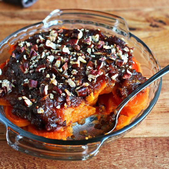 Date Candied Sweet Potato Casserole