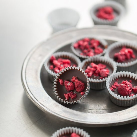 Raw Raspberry Chocolates