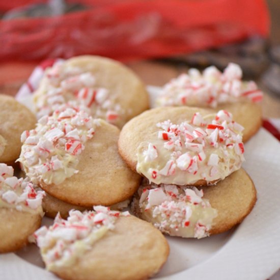 Peppermint Eggnog Cookies