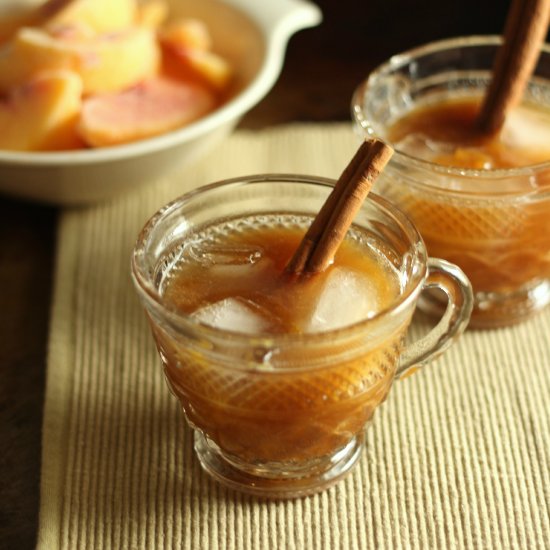 Spiced Peach Jam Bourbon Cocktails