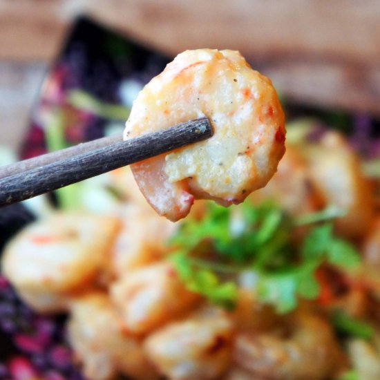 Paleo Bang Bang Shrimp w/ Asian Slaw