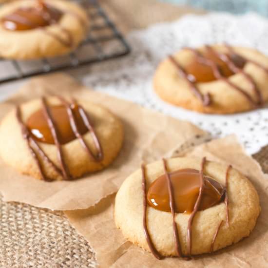 Dulce de Leche Thumbprint Cookies