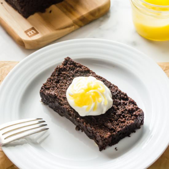 Spicy Espresso Gingerbread Loaf