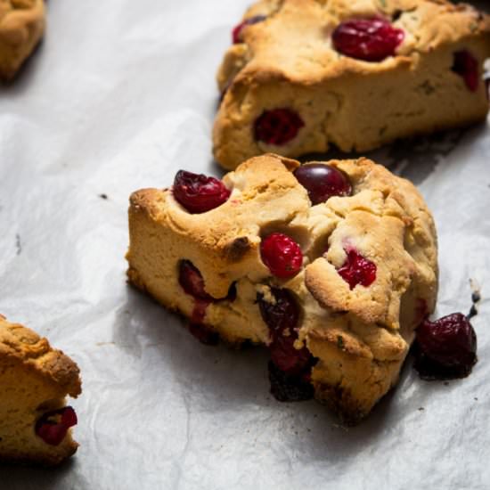 Amaranth and Cranberry Scones