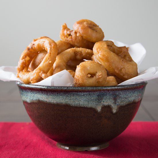 Beer-Battered Onion Rings