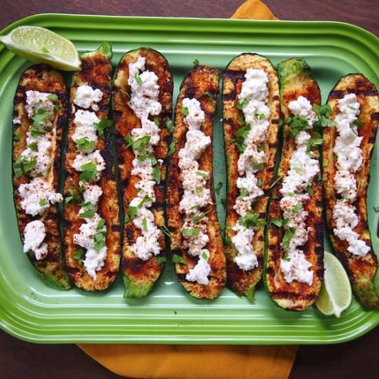 Grilled Mexican Zucchini Boats