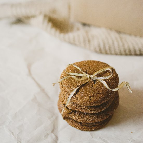 Pillow Soft Ginger Molasses Cookies