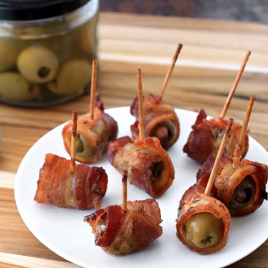 Bacon-Wrapped Olives