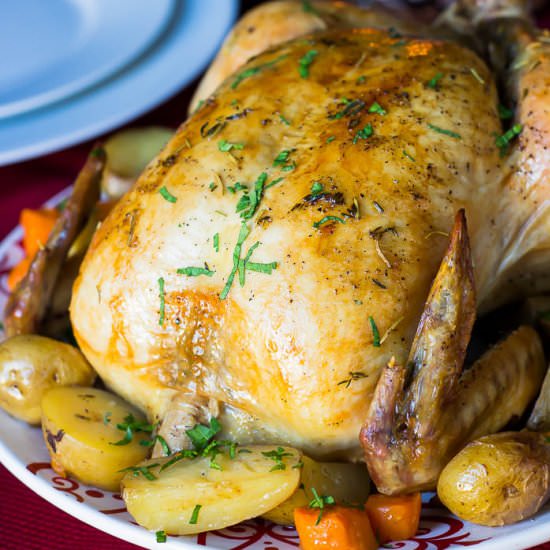 Herb Roasted Chicken with Potatoes