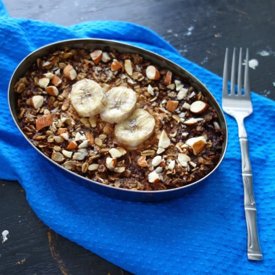 Baked, Layered Chocolate Oatmeal