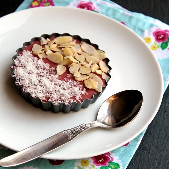 Strawberry Coconut No Bake Tart