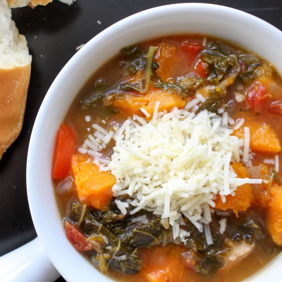 Kale and Roasted Squash Soup