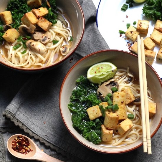 tofu udon noodle soup