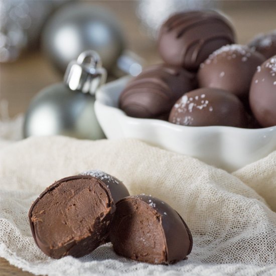 Peppermint Chocolate Truffles