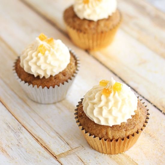 Sweet Potato Cupcakes w/ Amaretto