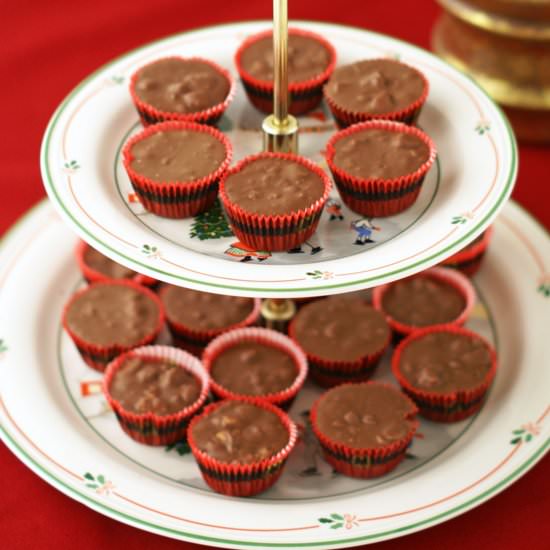 Chocolate Macadamia Nut Candy Cups