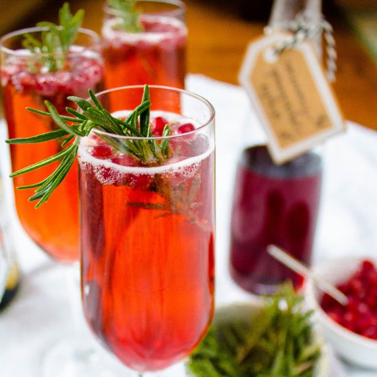 Rosemary-Pomegranate Cocktail