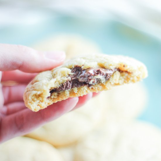 Nutella Stuffed Sugar Cookies