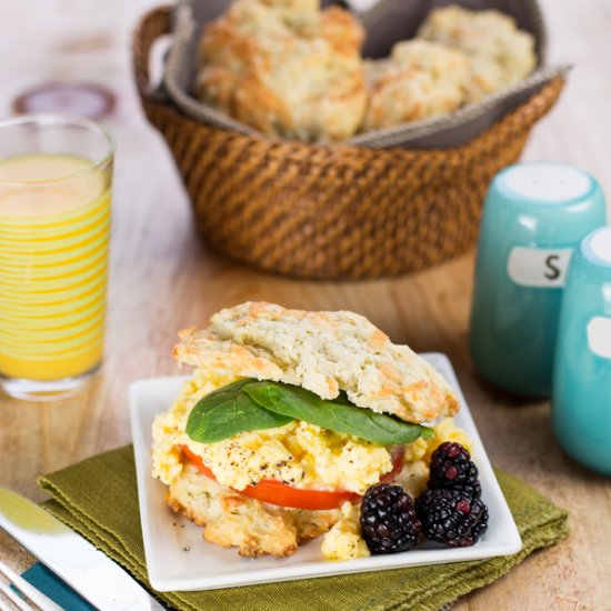 Cheddar, Garlic and Herb Biscuits