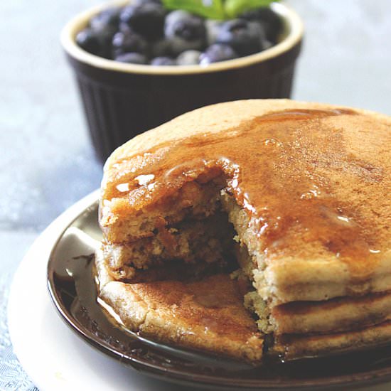 Eggless Vanilla Pancake